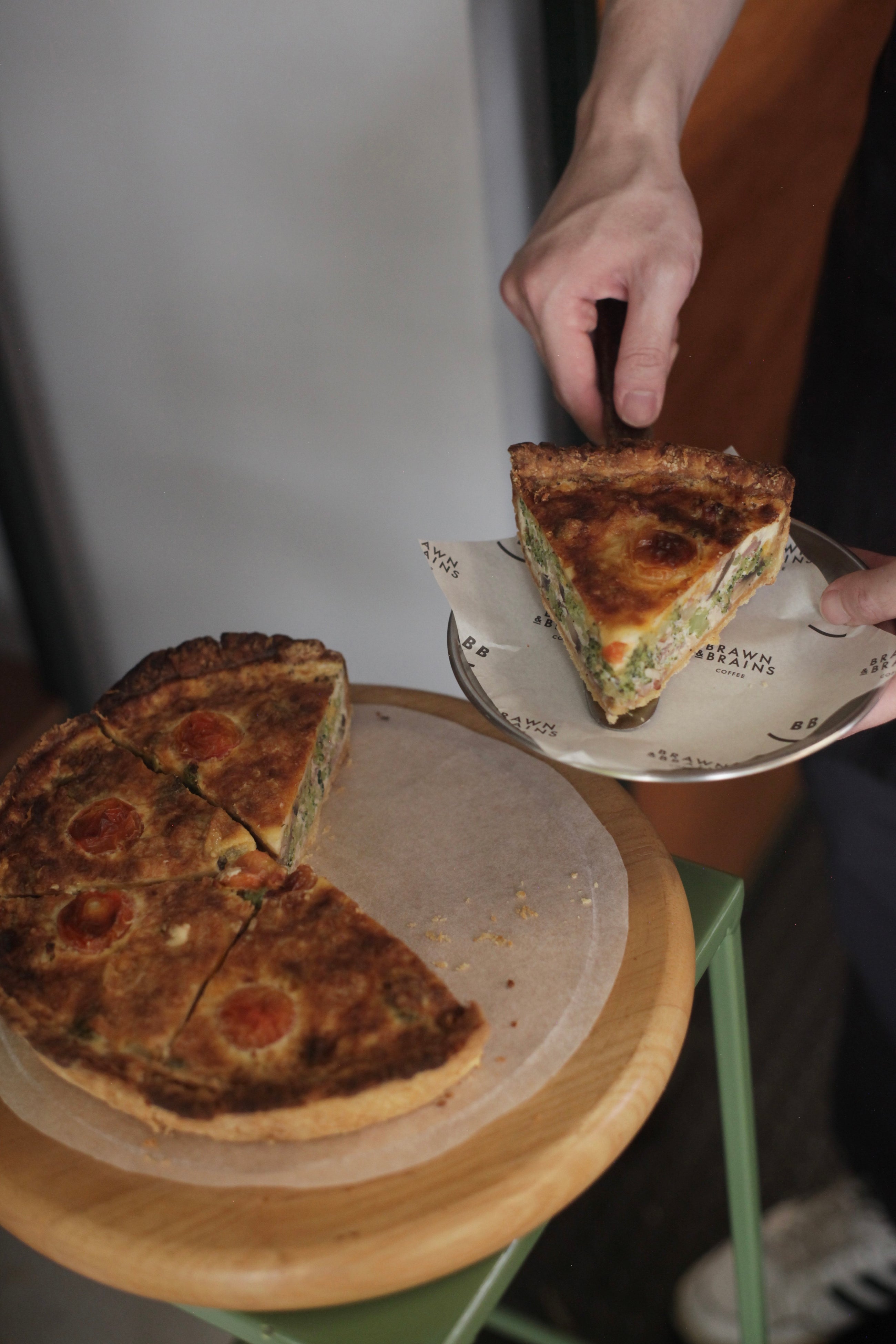 QUICHE-Bacon Mushroom,Broccoli & Cheese