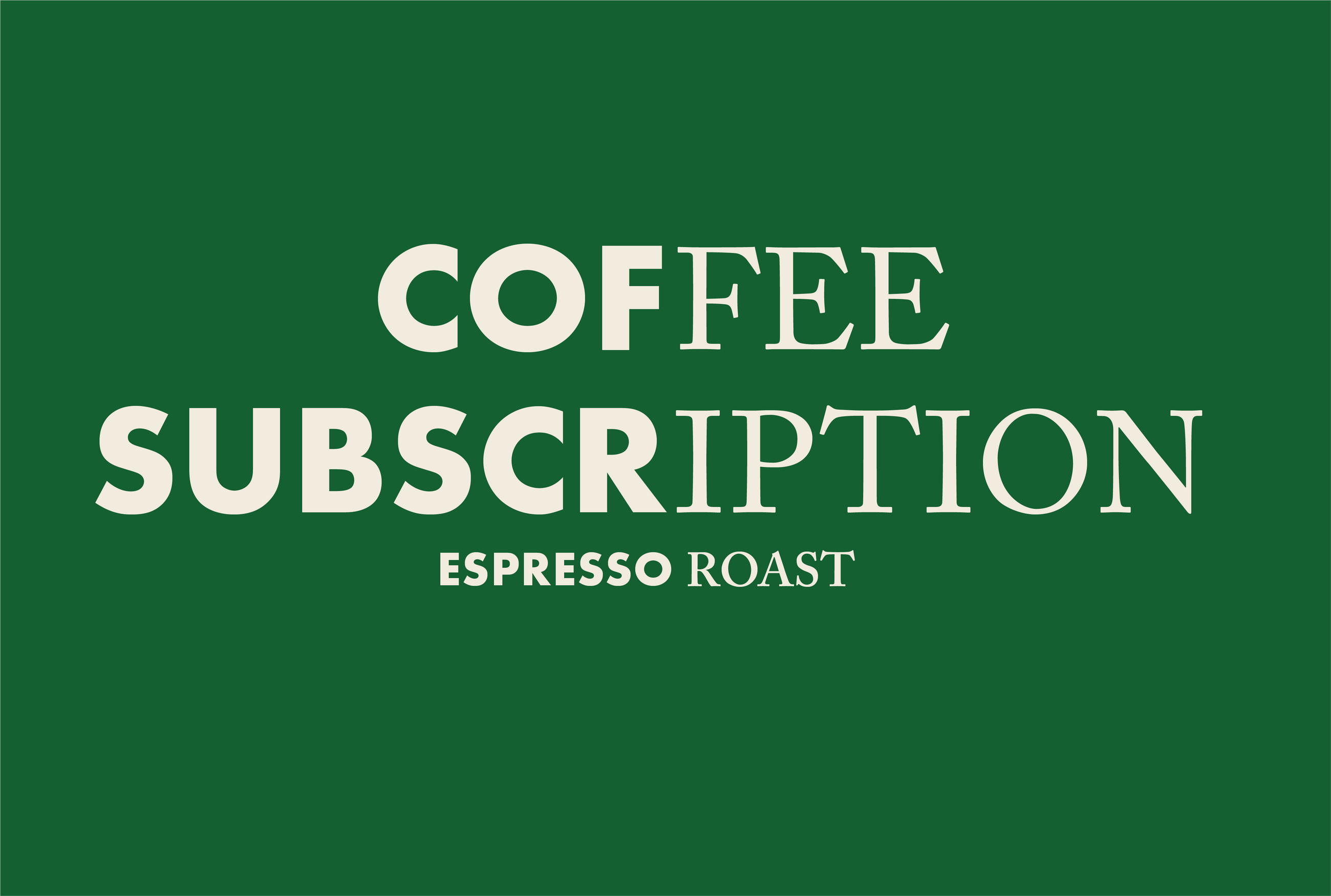 SURPRISE ME Recurring BB Coffee Club Subscription - Espresso Roast