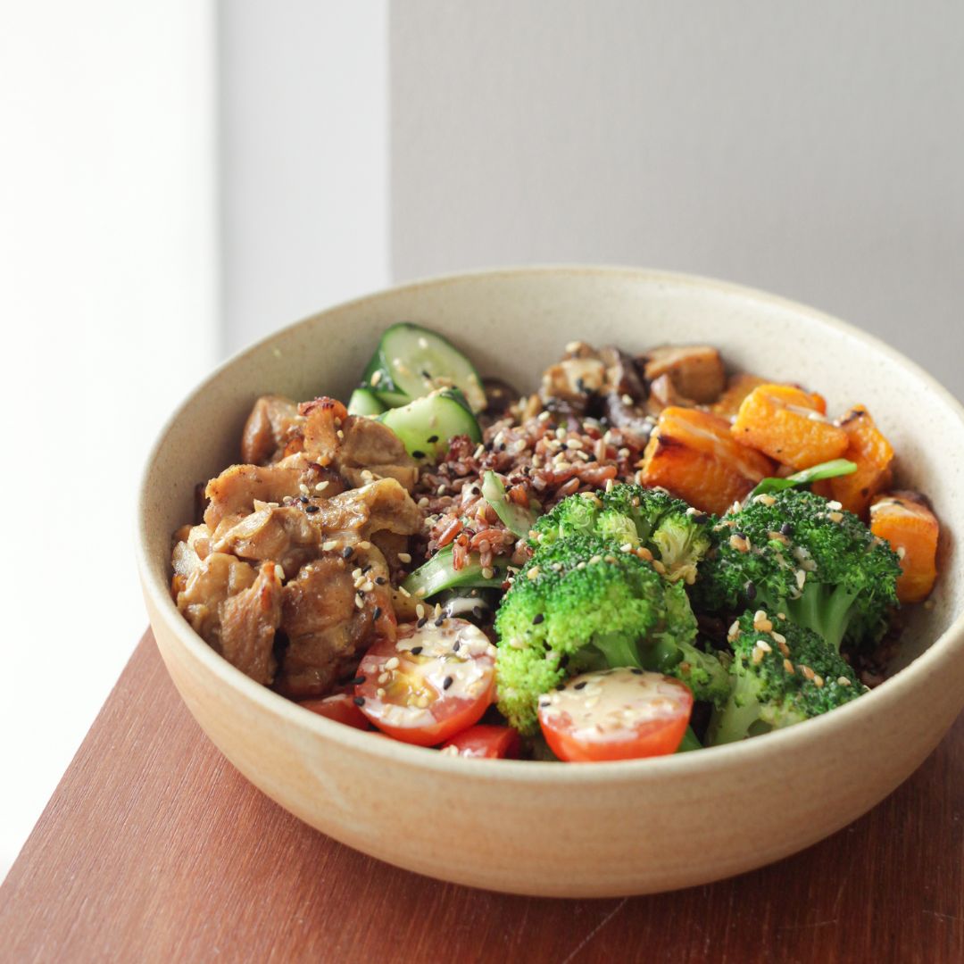 Hearty Teriyaki Chicken Grain Bowl