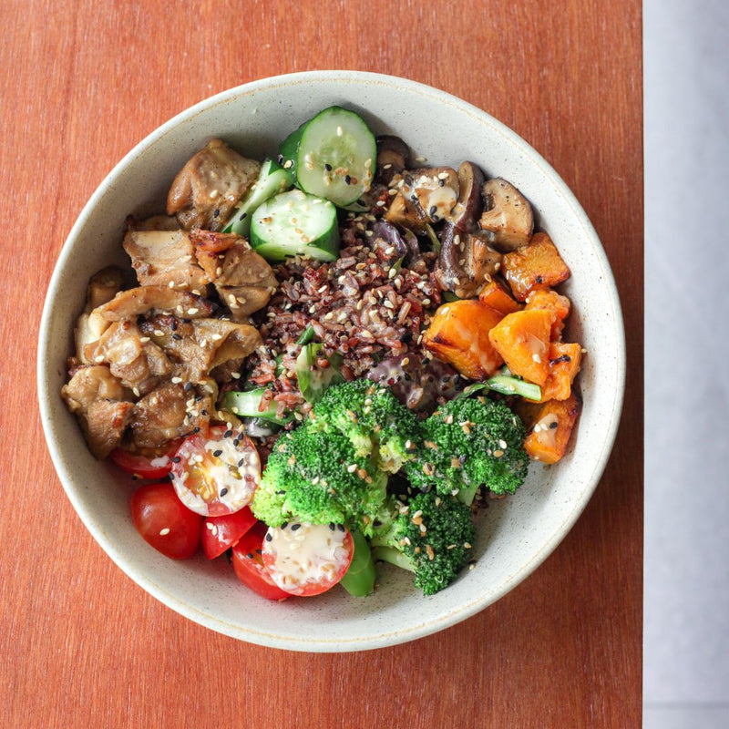 Hearty Teriyaki Chicken Grain Bowl