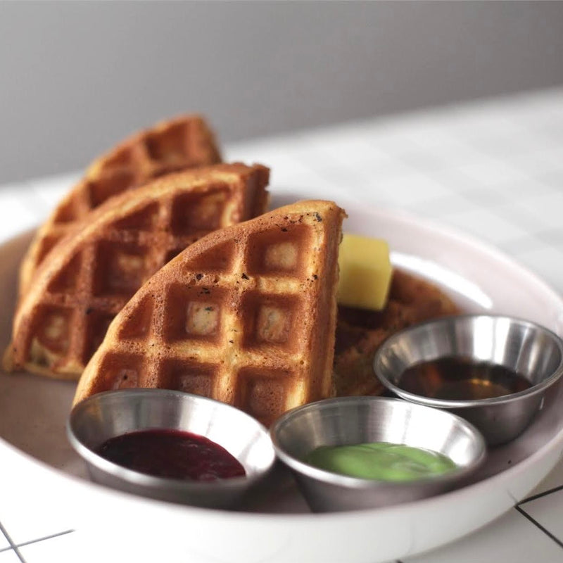 Classic Waffles With House-made Kaya, Jam & Butter