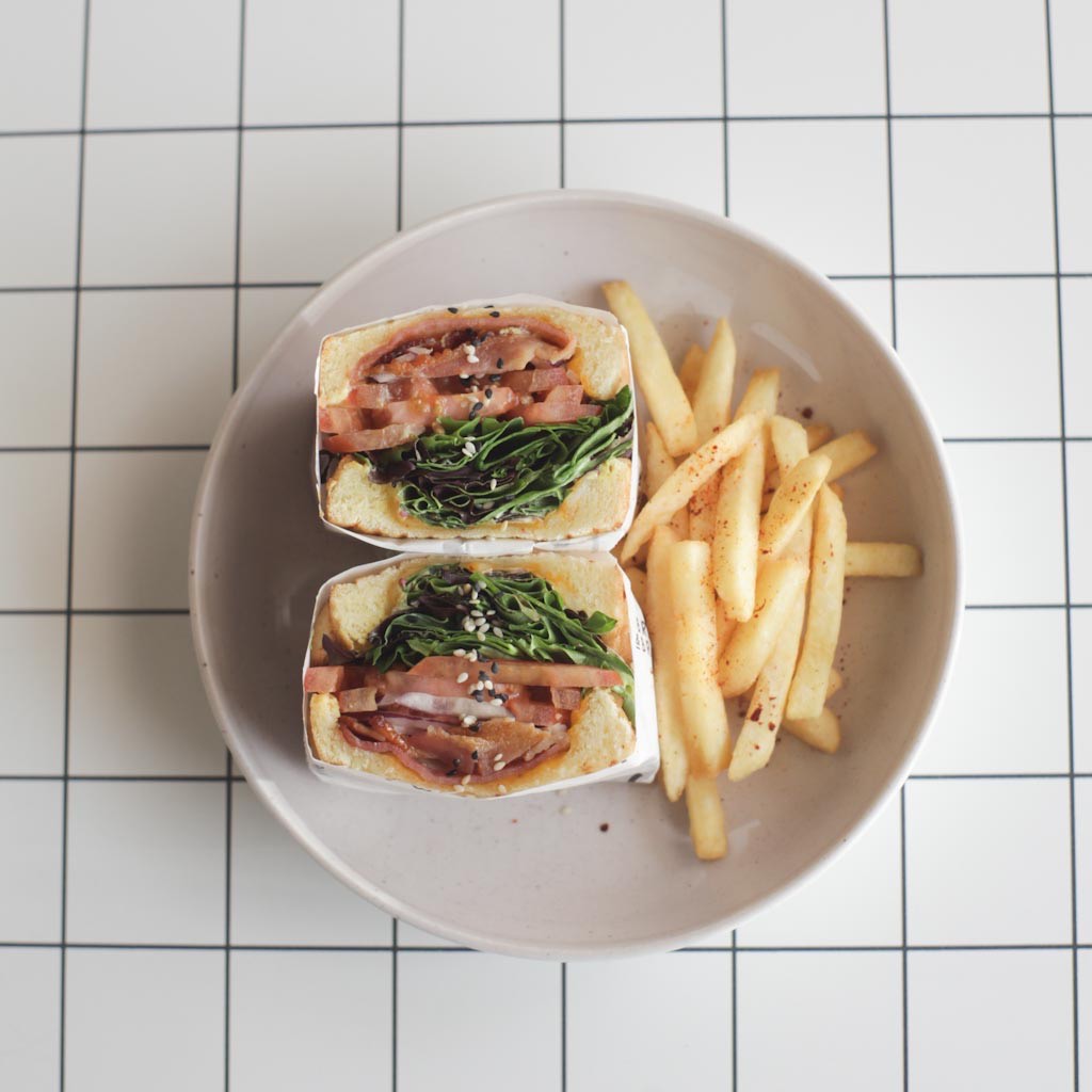 BLT On House -Made Sourdough Flatbread