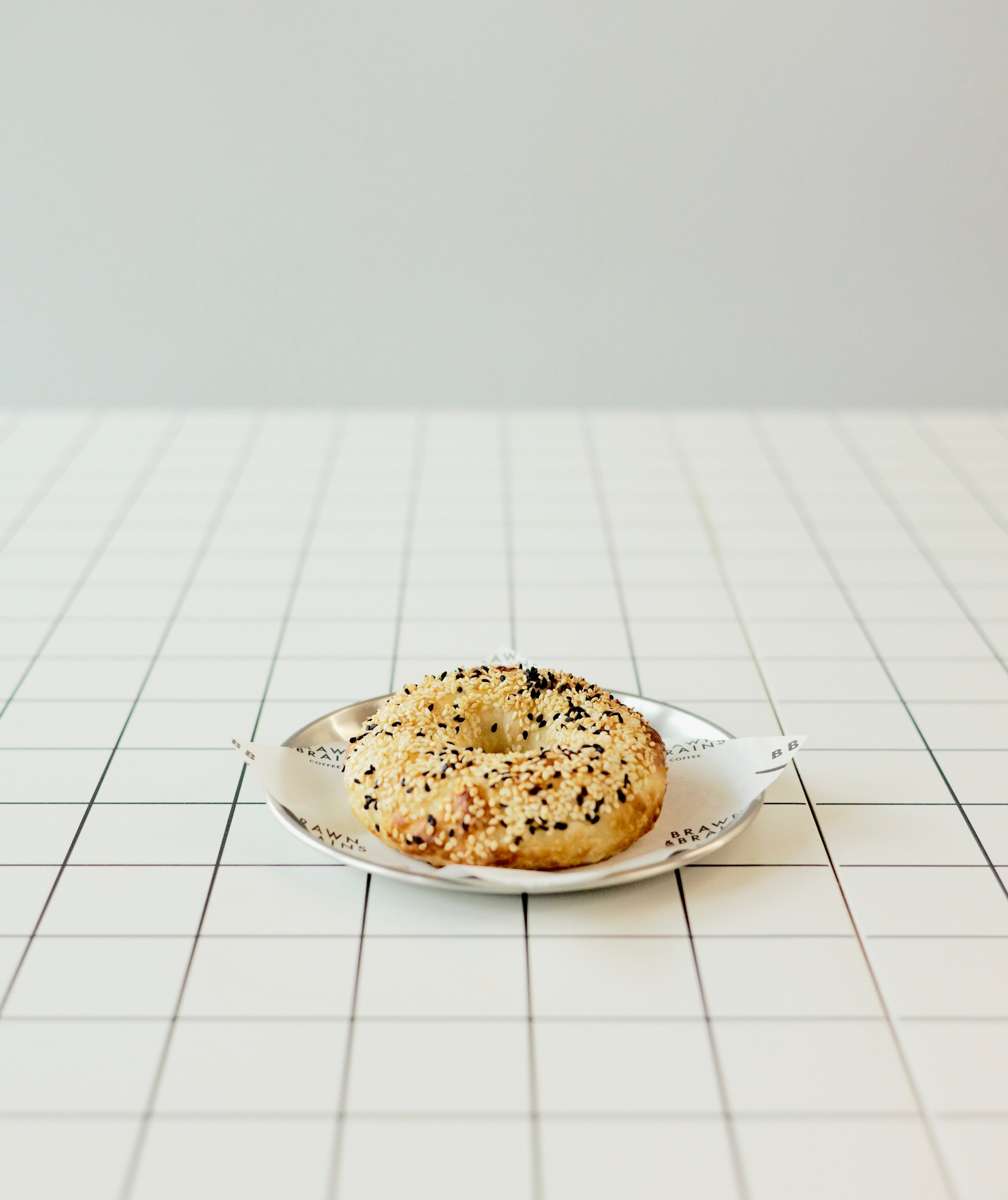 Mortadella, Sliced Emmental And Cream Cheese Bagel