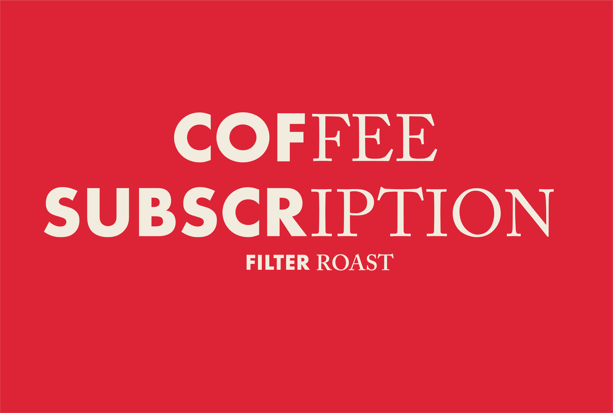 SURPRISE ME Recurring BB Coffee Club Subscription - Filter Roast
