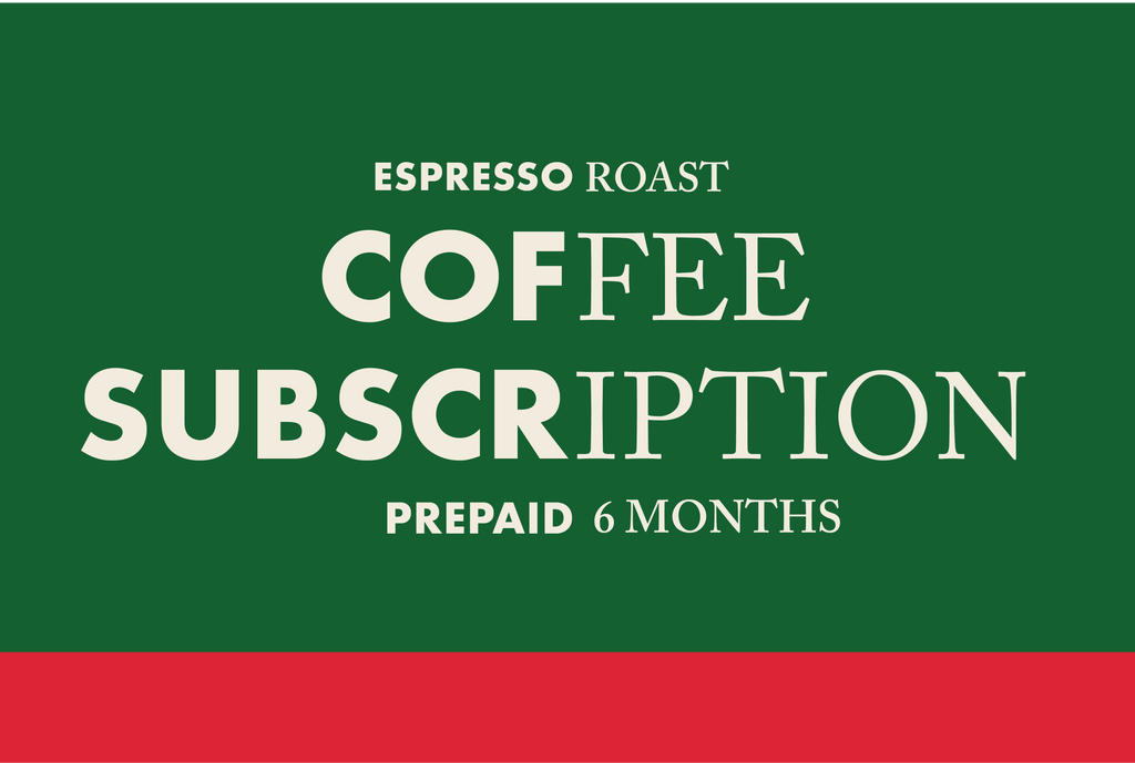Prepaid BB Brew Club Subscription - 6 Months [Espresso Roast] + *1 FOC Bag!