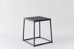 Brawn & Brains Coffee Lifestyle, Black stool, side table